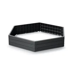 
                  PROSPERPLAST RABATA OGRODOWA BASE WOODY ANTRACYT 1480x1290x250MM IBWH-S433